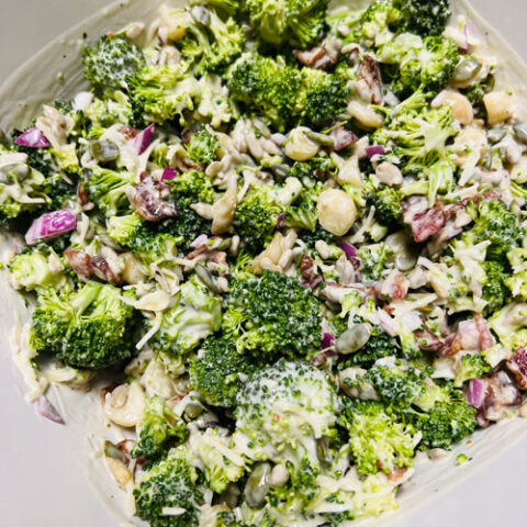 Low Carb Broccoli and Bacon Salad