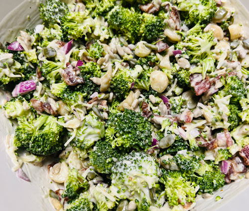 Low Carb Broccoli and Bacon Salad